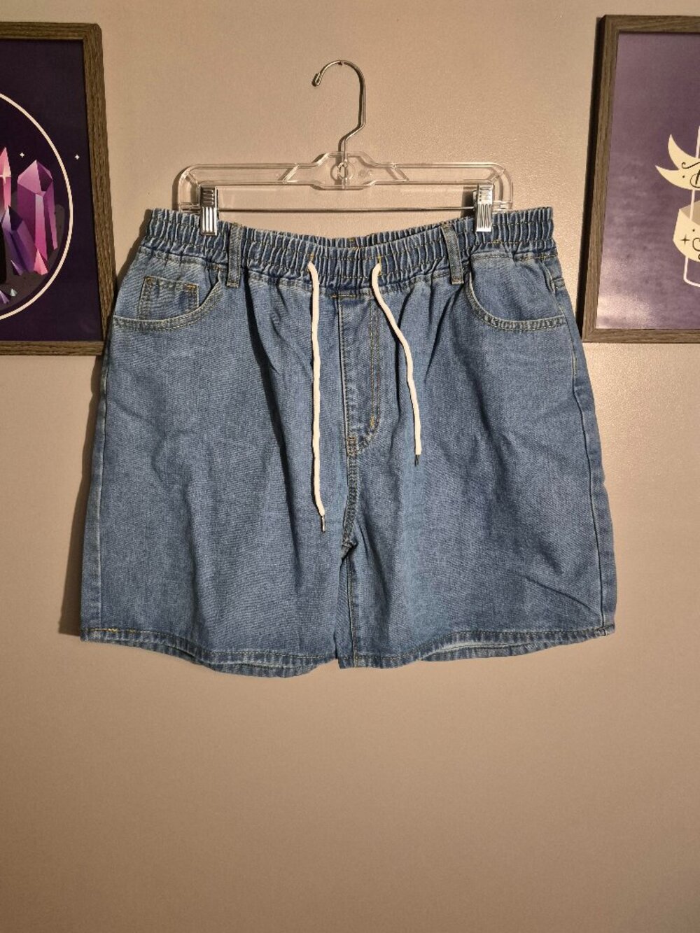 Mid-Length Jean Shorts 1